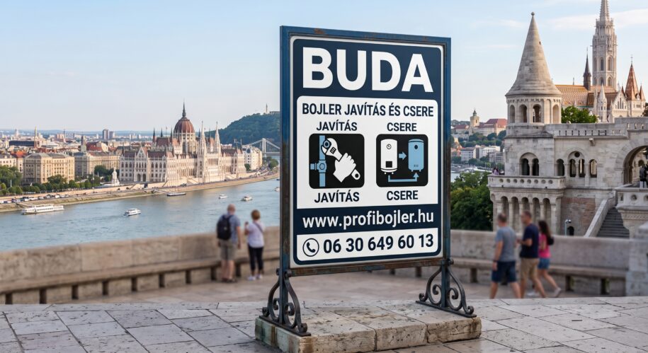 Bojler javítás és csere tábla Budán a Halászbástyán – Profibojler.hu budai villanybojler szerelés